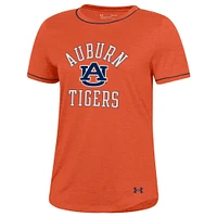 Under Armour Tigers Gameday Tech Twist Performance T-shirt pour femme Orange Auburn