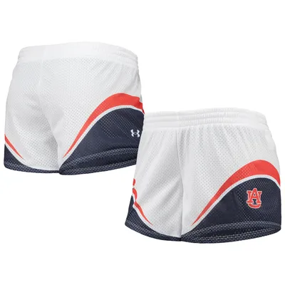 Auburn Tigers Under Armour Women's Mesh Shorts - White/Navy