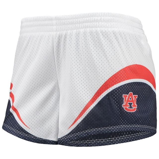 Short Femme Under Armour Blanc/Marine Auburn Tigers Mesh