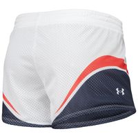 Women's Under Armour White/Navy Auburn Tigers Mesh Shorts