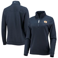 Women's Vineyard Vines Navy Auburn Tigers Shep Shirt 2.0 Quarter-Zip Jacket