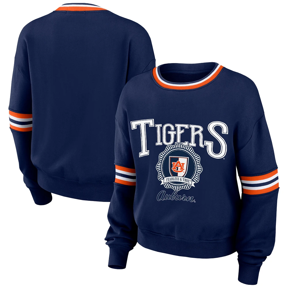 Sweat-shirt à enfiler vintage WEAR by Erin Andrews bleu marine Auburn Tigers pour femme