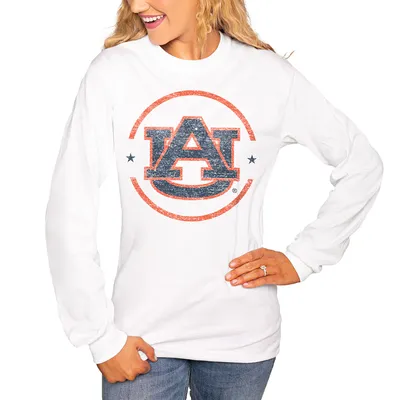 Auburn Tigers Women's End Zone Long Sleeve T-Shirt - White