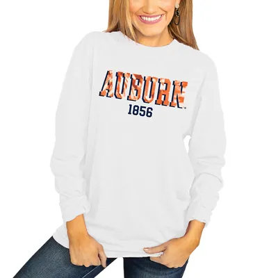 Auburn Tigers Women's No Time to Tie Dye Long Sleeve T-Shirt - White