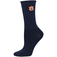 Women's ZooZatz Navy/White Auburn Tigers 2-Pack Quarter-Length Socks