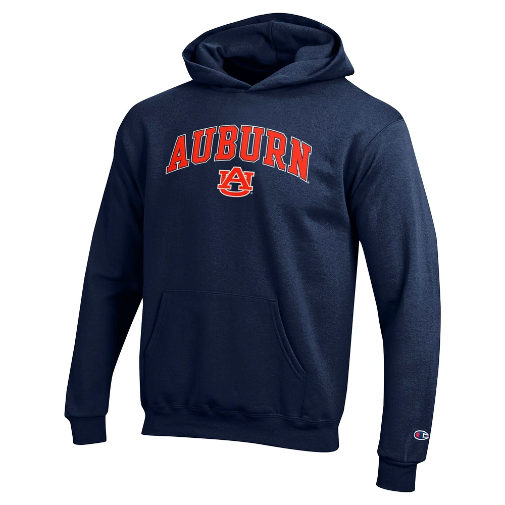 Sweat à capuche pour jeunes champions Navy Auburn Tigers Campus