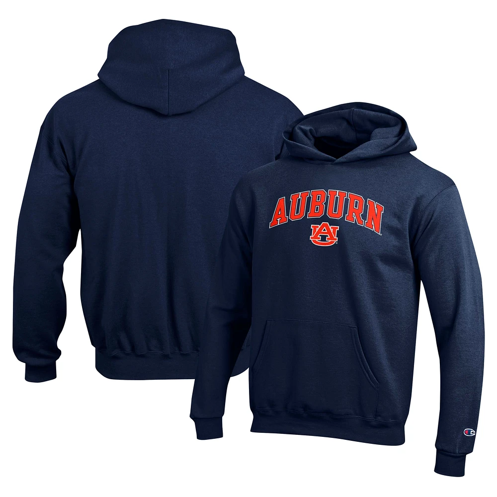 Sweat à capuche pour jeunes champions Navy Auburn Tigers Campus