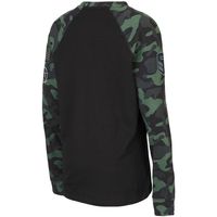 Youth Colosseum Black/Camo Auburn Tigers OHT Military Appreciation Raglan Long Sleeve T-Shirt