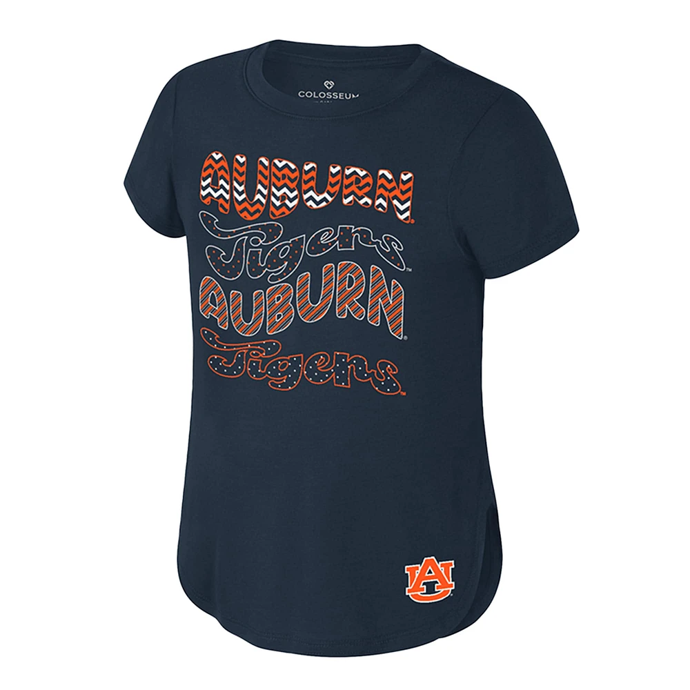 Youth Colosseum Navy Auburn Tigers Rogan T-Shirt