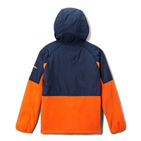 Veste à capuche fermeture éclair intégrale en polaire raglan Columbia Auburn Tigers Flanker pour jeunes