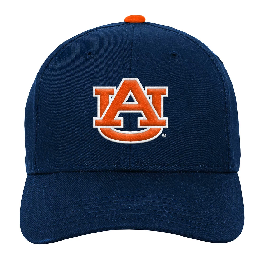 Casquette réglable avec logo Auburn Tigers bleu marine Fanatics pour jeunes