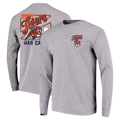 Youth Gray Auburn Tigers Retro Script Long Sleeve T-Shirt