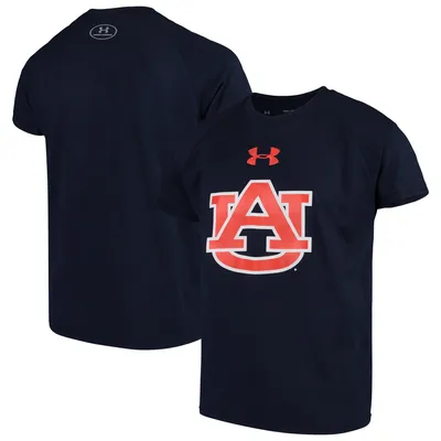 Auburn Tigers Under Armour Youth 2.0 Logo Tech T-Shirt - Navy
