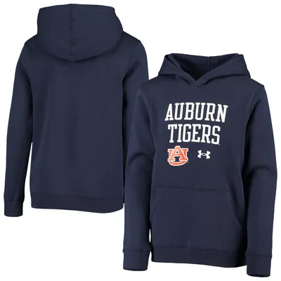 Auburn Tigers Under Armour Youth All Day Pullover Hoodie - Navy