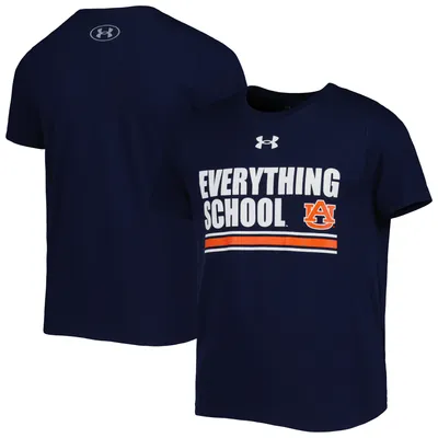 Auburn Tigers Under Armour Youth Everything School T-Shirt - Navy