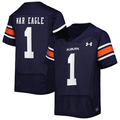 Youth Under Armour #1 Navy Auburn Tigers Replica Football Jersey