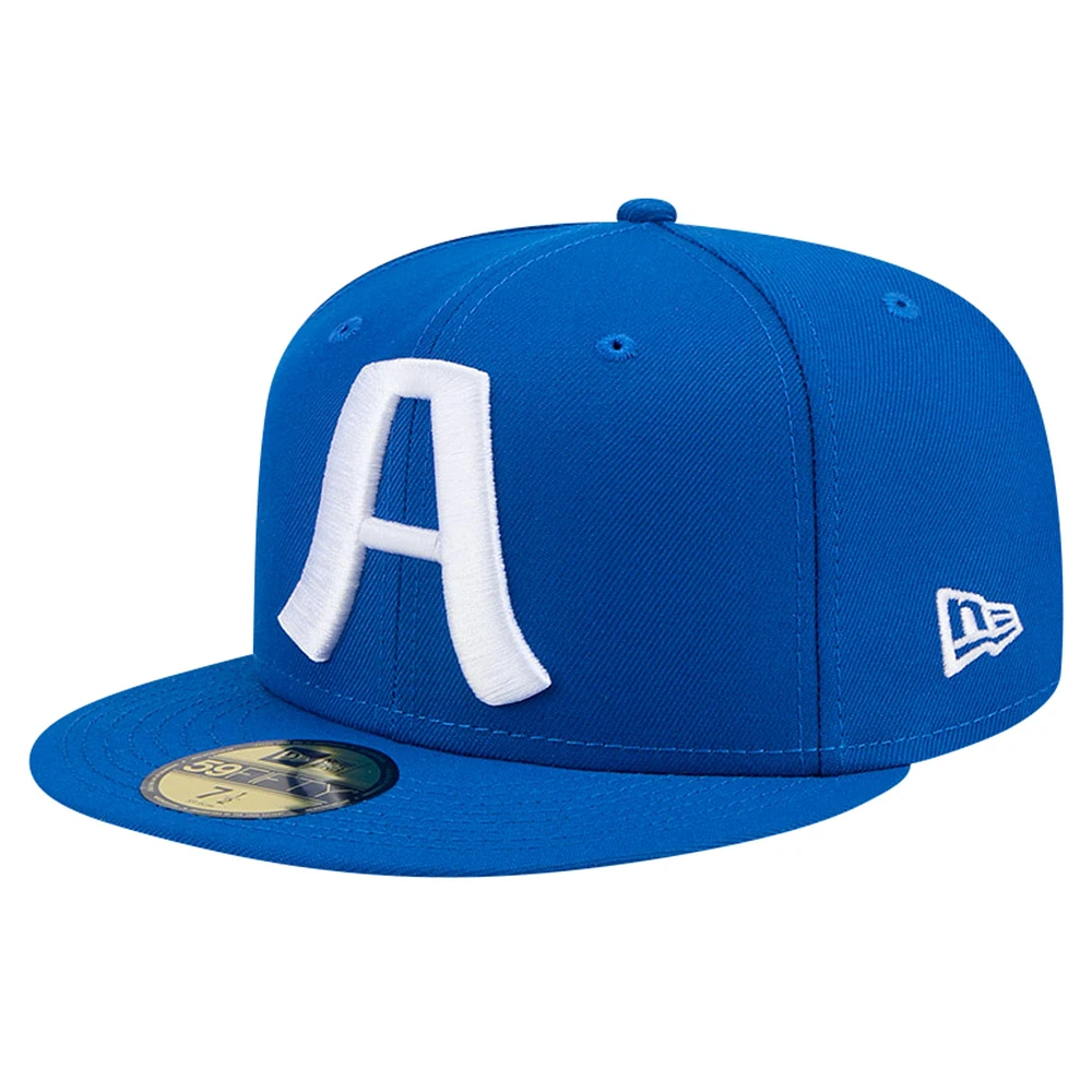 Men's New Era Blue Augusta GreenJackets Theme Night Rams 59FIFTY Fitted Hat