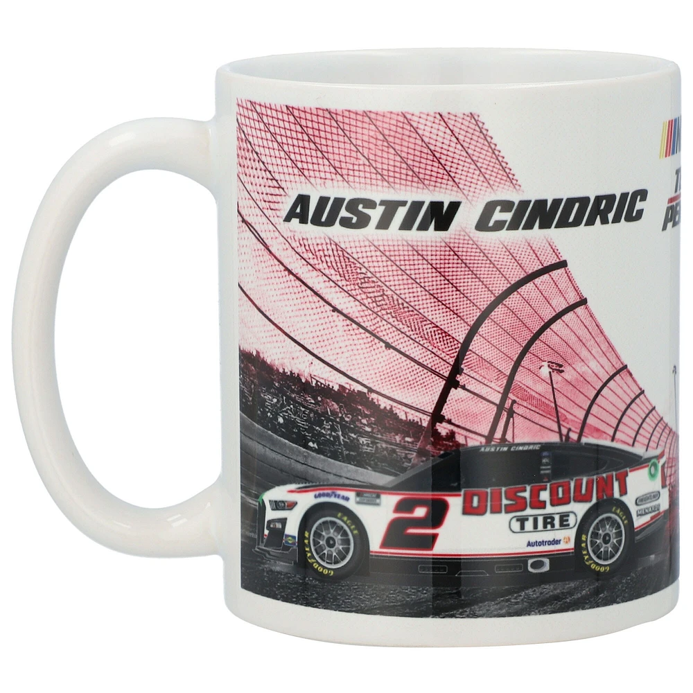 Austin Cindric 11 oz. Tasse avec logo du conducteur