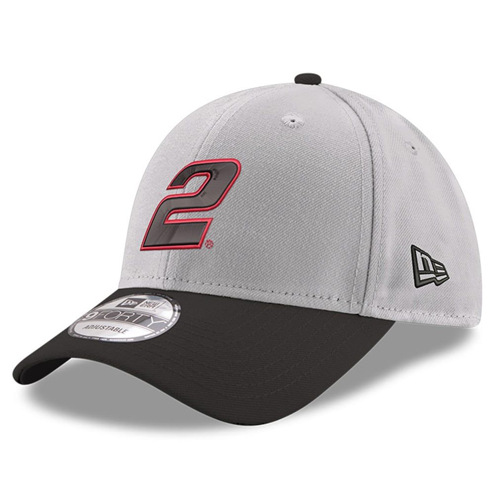 Men's New Era Gray/Black Austin Cindric 9FORTY Snapback Adjustable Hat