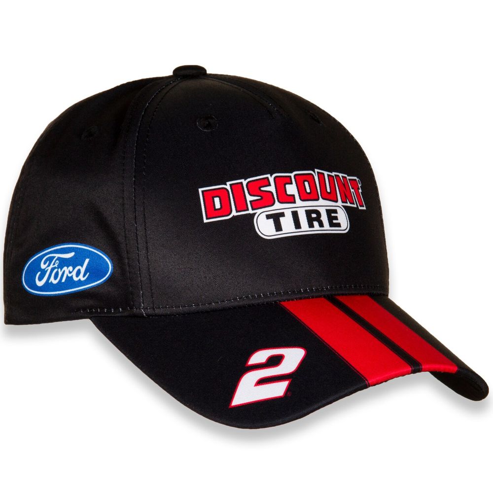 Men's Team Penske Black/Red Austin Cindric Discount Tire Uniform Adjustable Hat