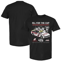 T-shirt pour hommes Team Penske noir Austin Cindric 2024 NASCAR Cup Series Playoff Discount Tire