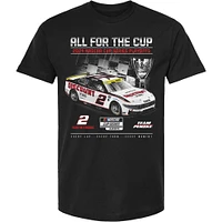 T-shirt pour hommes Team Penske noir Austin Cindric 2024 NASCAR Cup Series Playoff Discount Tire