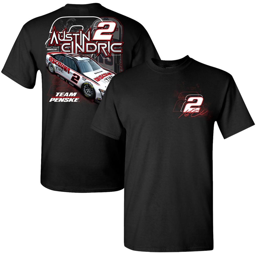 Men's Team Penske Black Austin Cindric Car T-Shirt