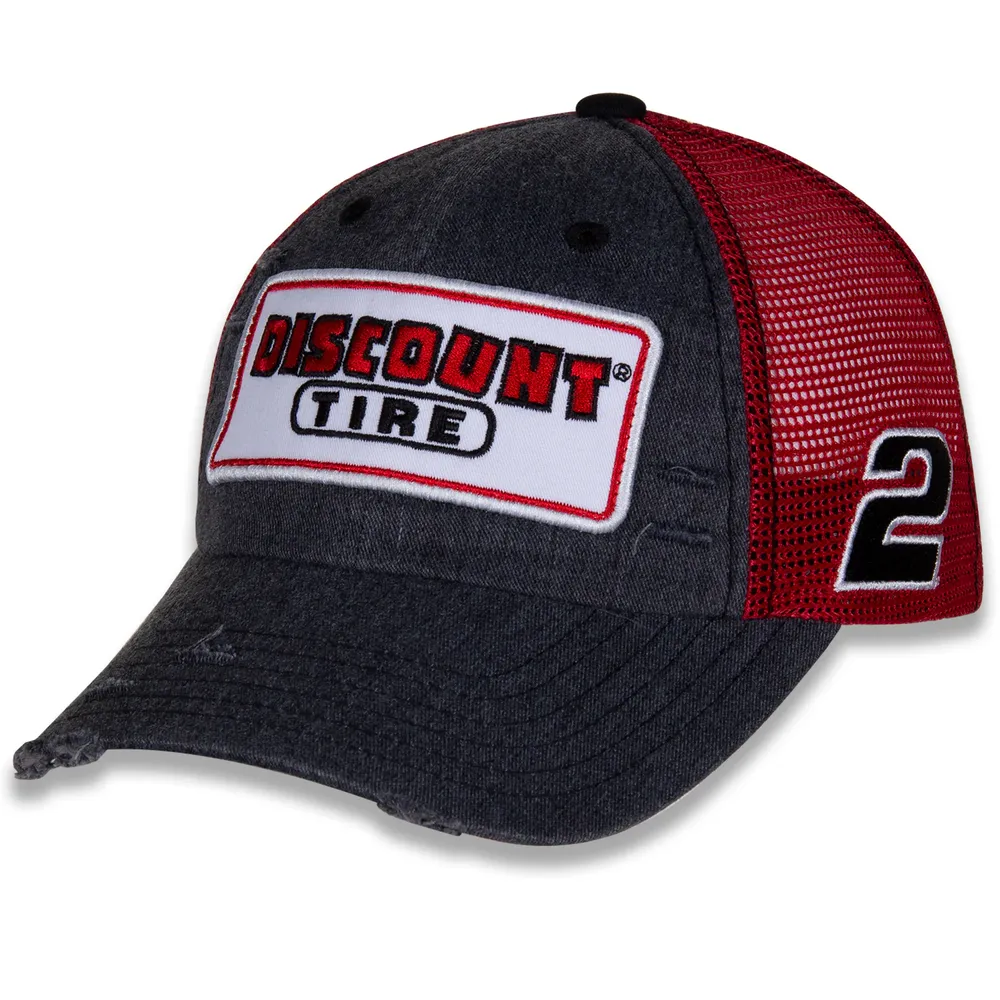 Men's Team Penske Black Austin Cindric Retro Patch Snapback Adjustable Hat