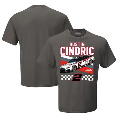 Austin Cindric Team Penske Discount Tire Front Runner T-Shirt - Charcoal