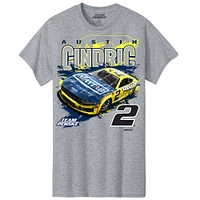 Men's Team Penske  Heather Gray Austin Cindric Menards Car T-Shirt