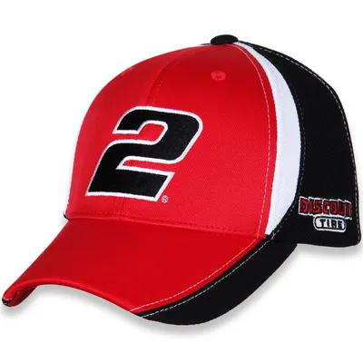 Austin Cindric Team Penske Discount Tire Number Performance Adjustable Hat - Red/Black