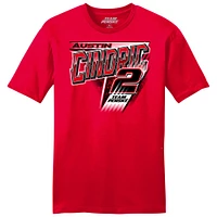 T-shirt de voiture Team Penske rouge Austin Cindric pour hommes