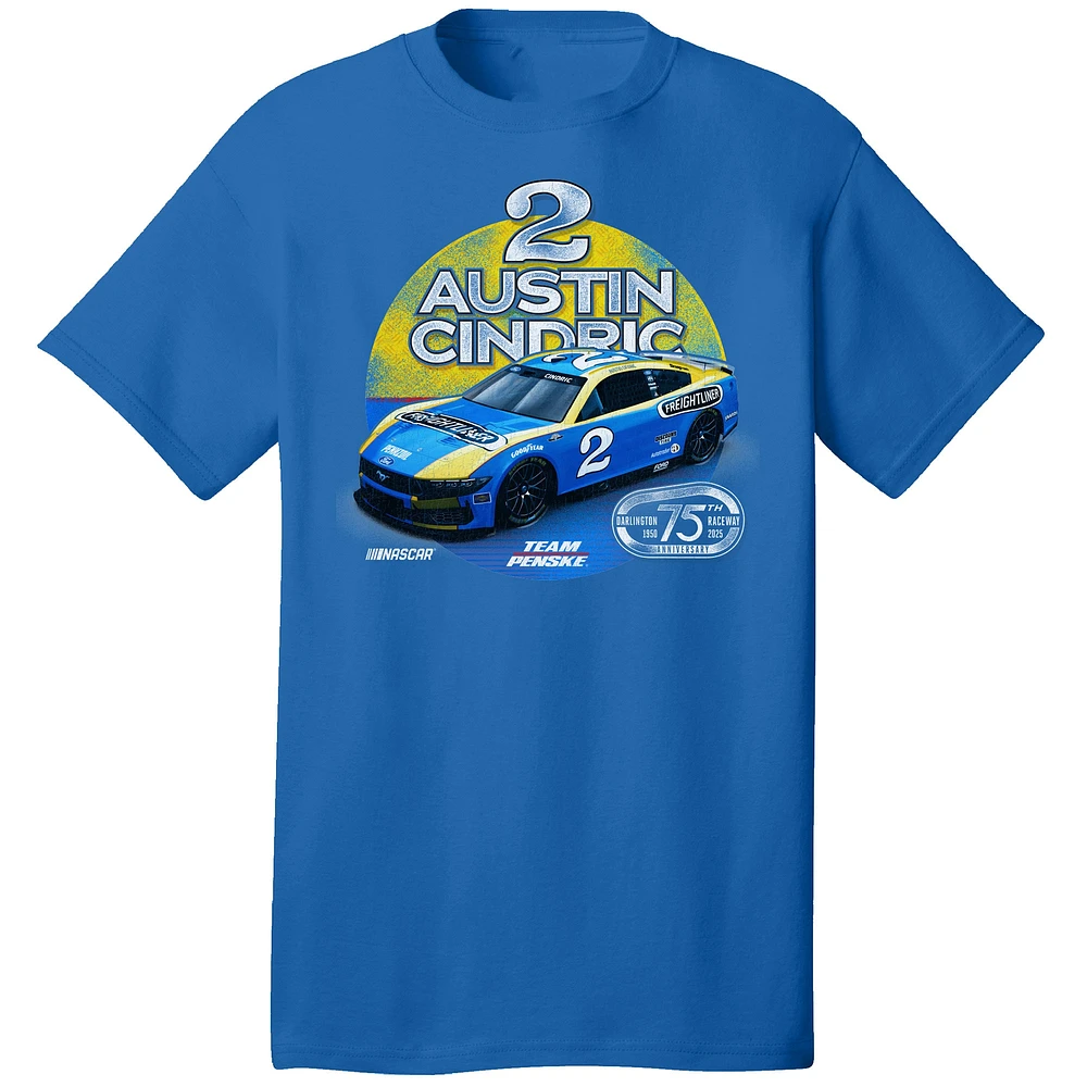 Men's Team Penske Royal Austin Cindric Freightliner Car T-Shirt