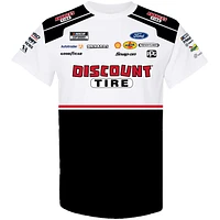 Men's Team Penske  White/Black Austin Cindric Discount Tires Uniform T-Shirt