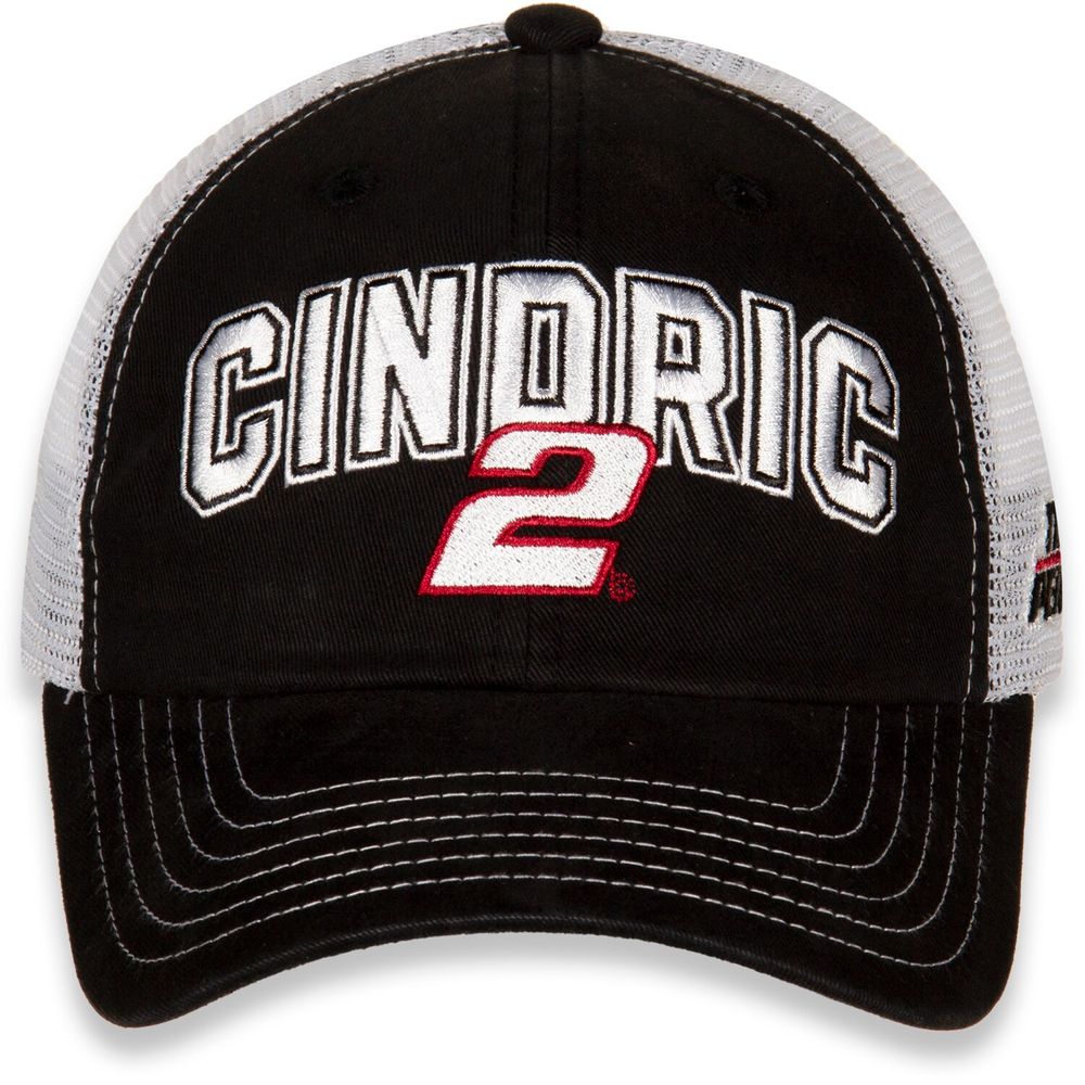 Women's Team Penske Black/White Austin Cindric Name & Number Adjustable Hat