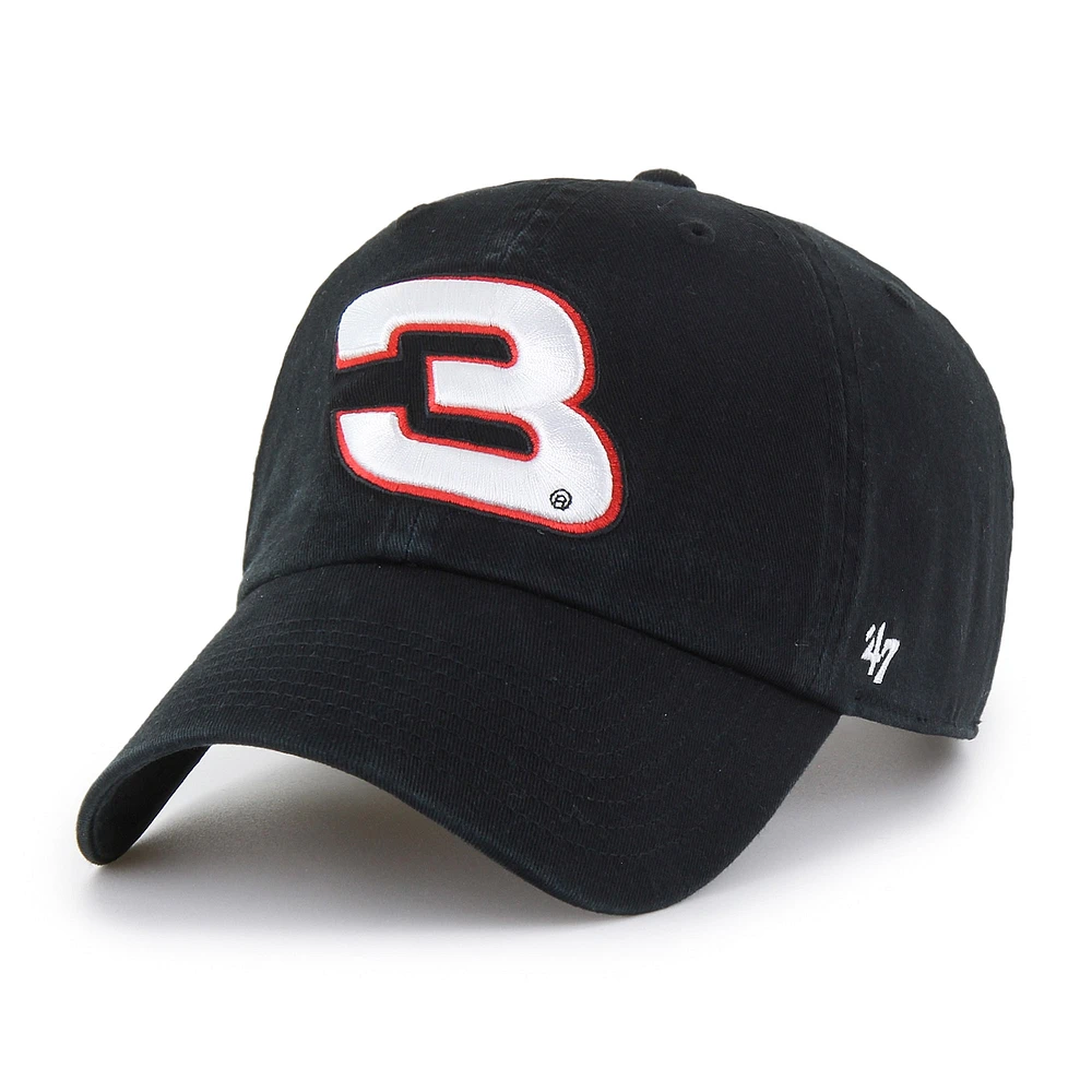 Men's '47  Black Austin Dillon  Clean Up Adjustable Hat