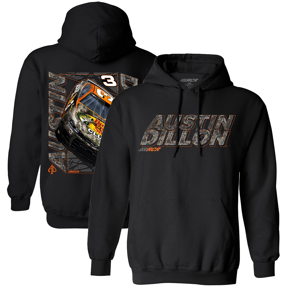 Sweat à capuche noir pour hommes, collection Richard Childress Racing Team, Austin Dillon Bass Pro Shops, voiture