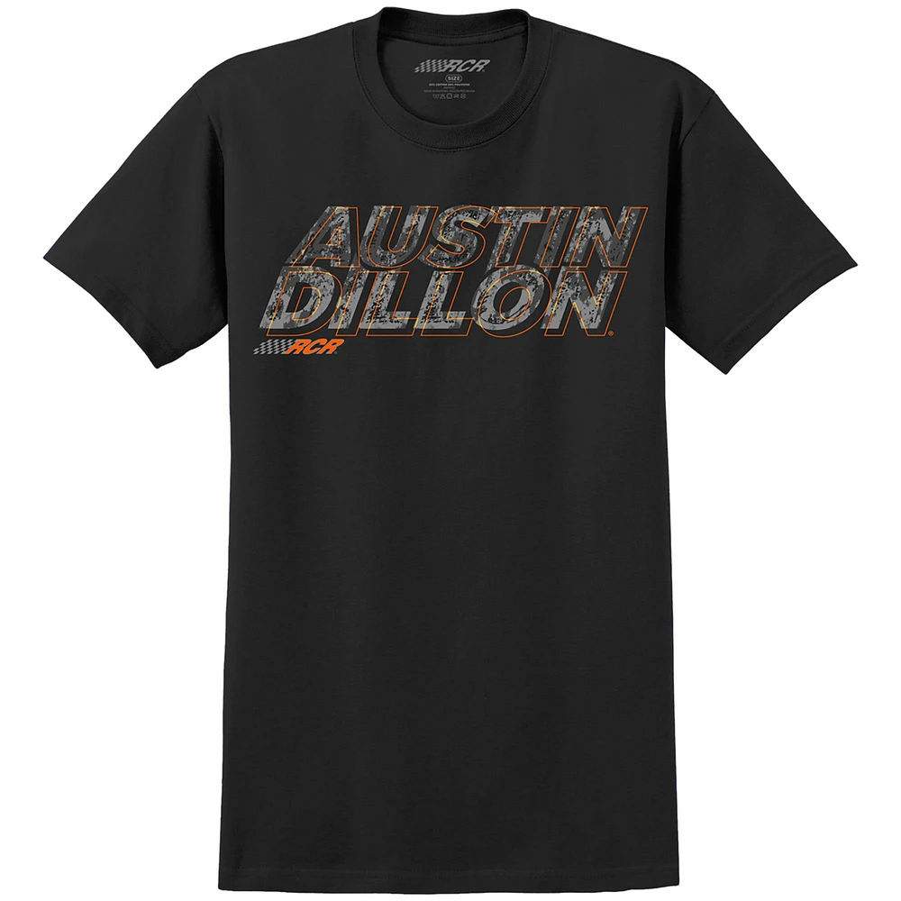 T-shirt de voiture noir Austin Dillon Bass Pro Shops la collection Richard Childress Racing Team pour hommes