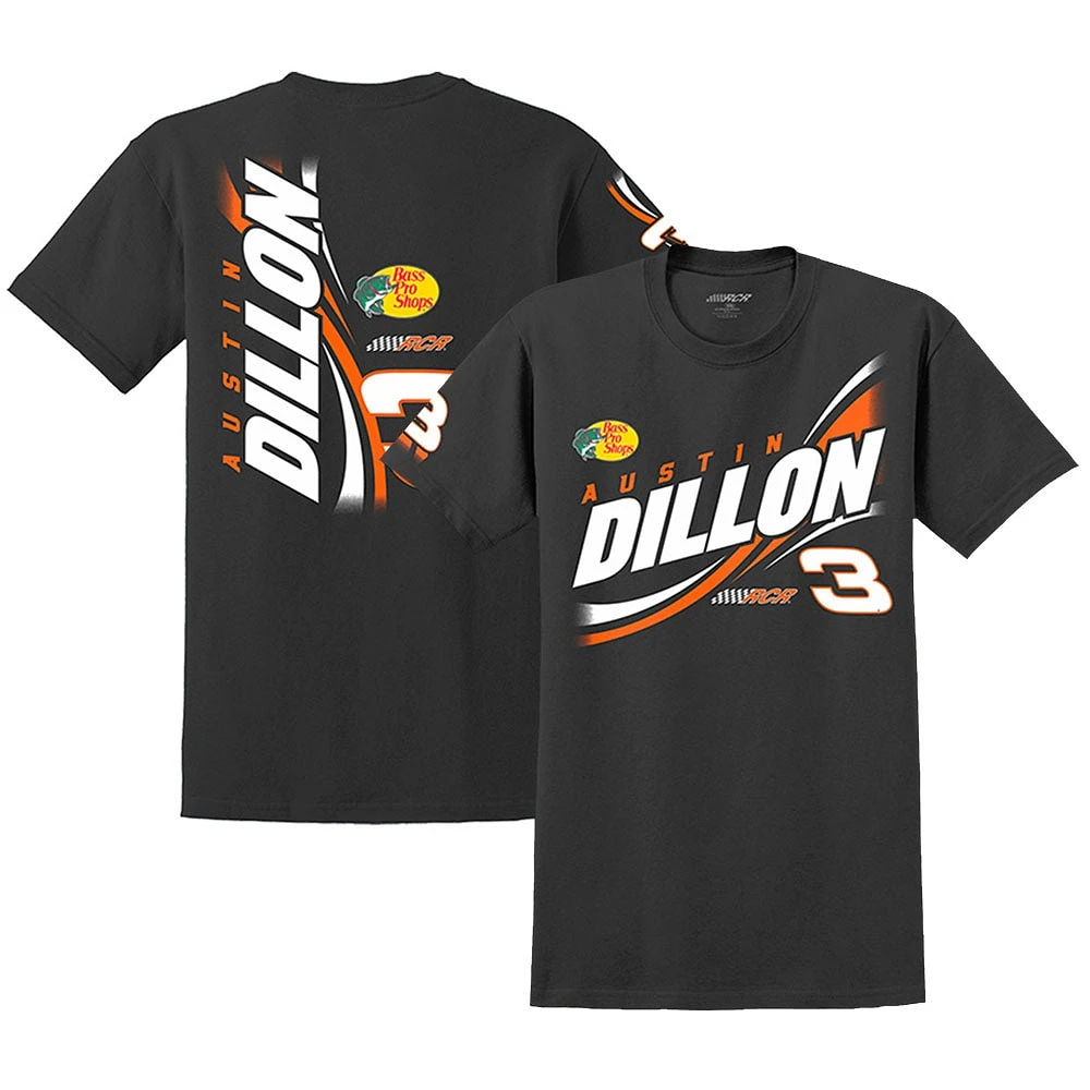 T-shirt Austin Dillon Lifestyle de la collection Richard Childress Racing Team pour hommes, noir