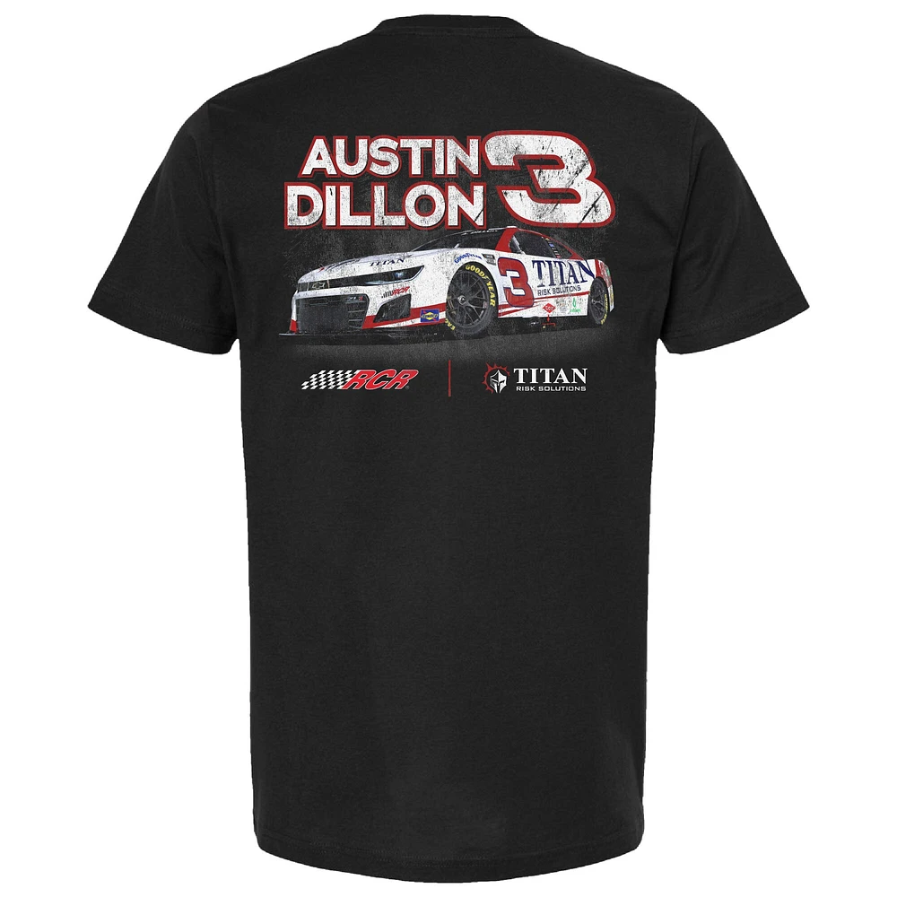 Men's Richard Childress Racing Team Collection Black Austin Dillon Titan Risk Solutions T-Shirt