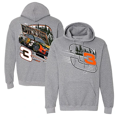 Collection Richard Childress Racing Team pour hommes Gris chiné Austin Dillon 2023 # 3 Bass Pro Shops Sweat à capuche épais