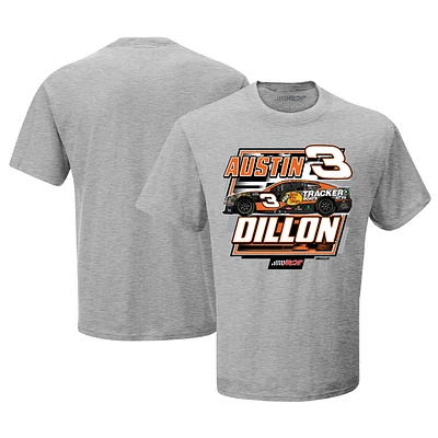 T-shirt Rival de la collection Richard Childress Racing Team pour hommes, gris chiné, Austin Dillon Bass Pro Shops