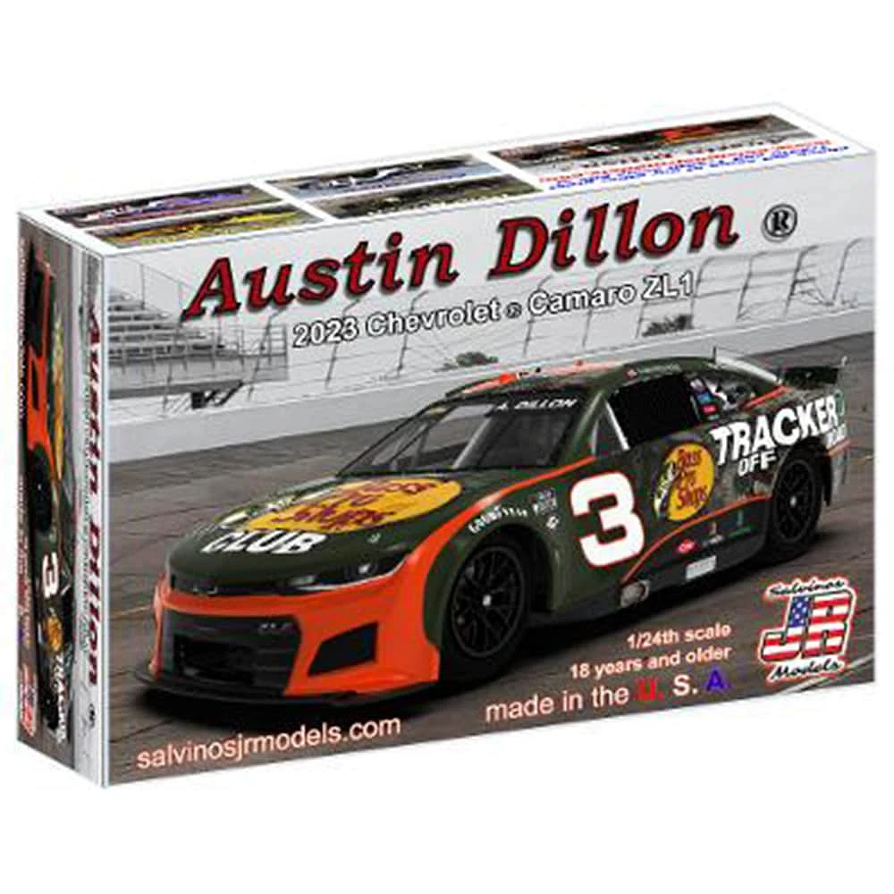 Salvinos JR Models Austin Dillon 2023 Bass Pro Shop 1:24 Model Chevrolet Camaro Kit