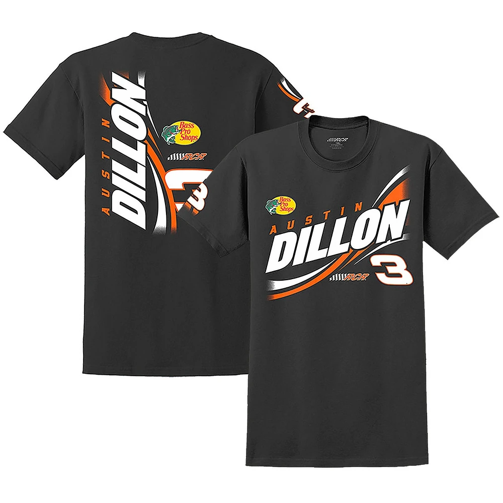 T-shirt noir avec nom et numéro de la collection Hendrick Motorsports Team Austin Dillon 2023 #3 Bass Pro Shops pour jeunes