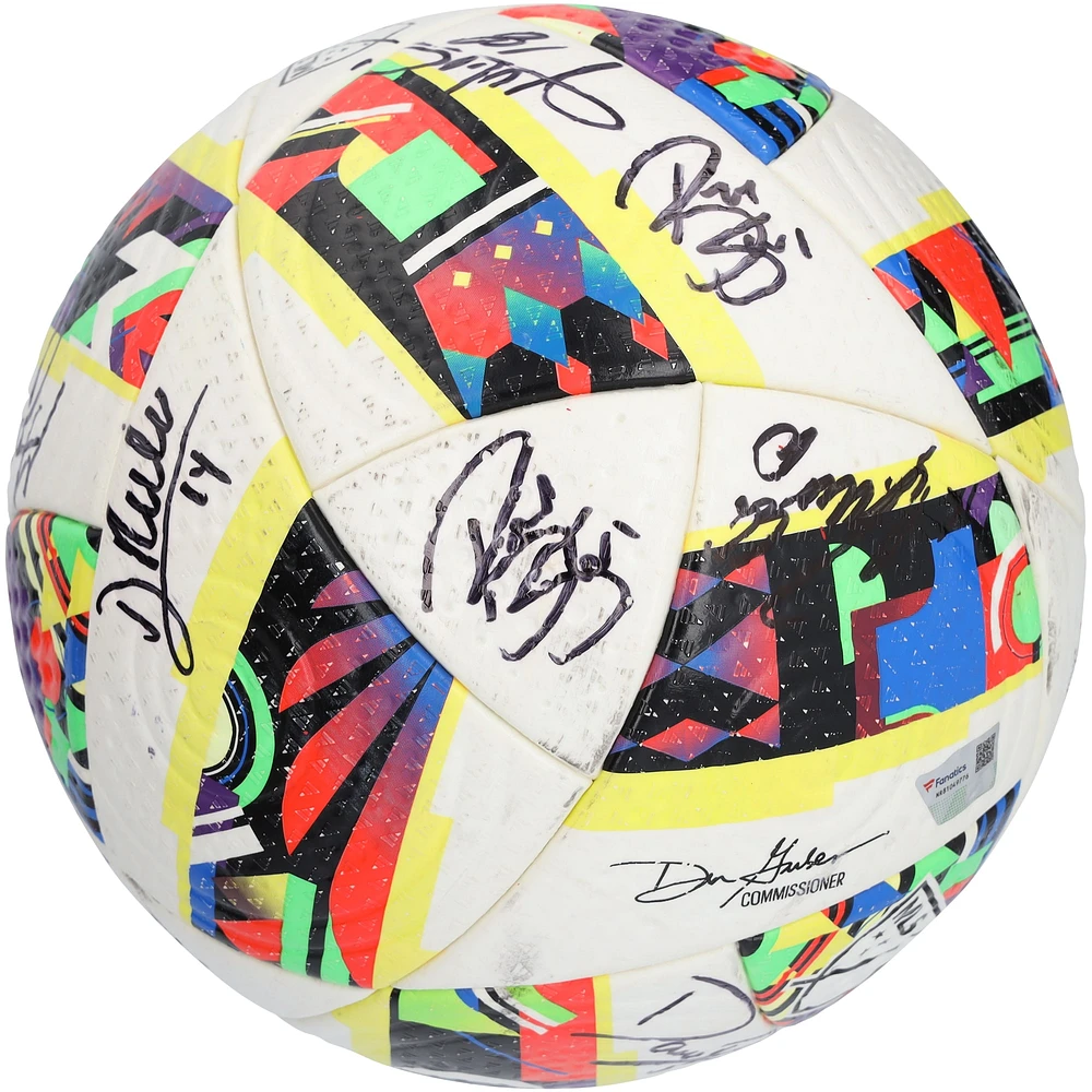Austin FC Autographed Match-Used Soccer Ball from the 2024 MLS Season with 17 Signatures - #2