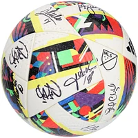 Austin FC Autographed Match-Used Soccer Ball from the 2024 MLS Season with 17 Signatures - #2