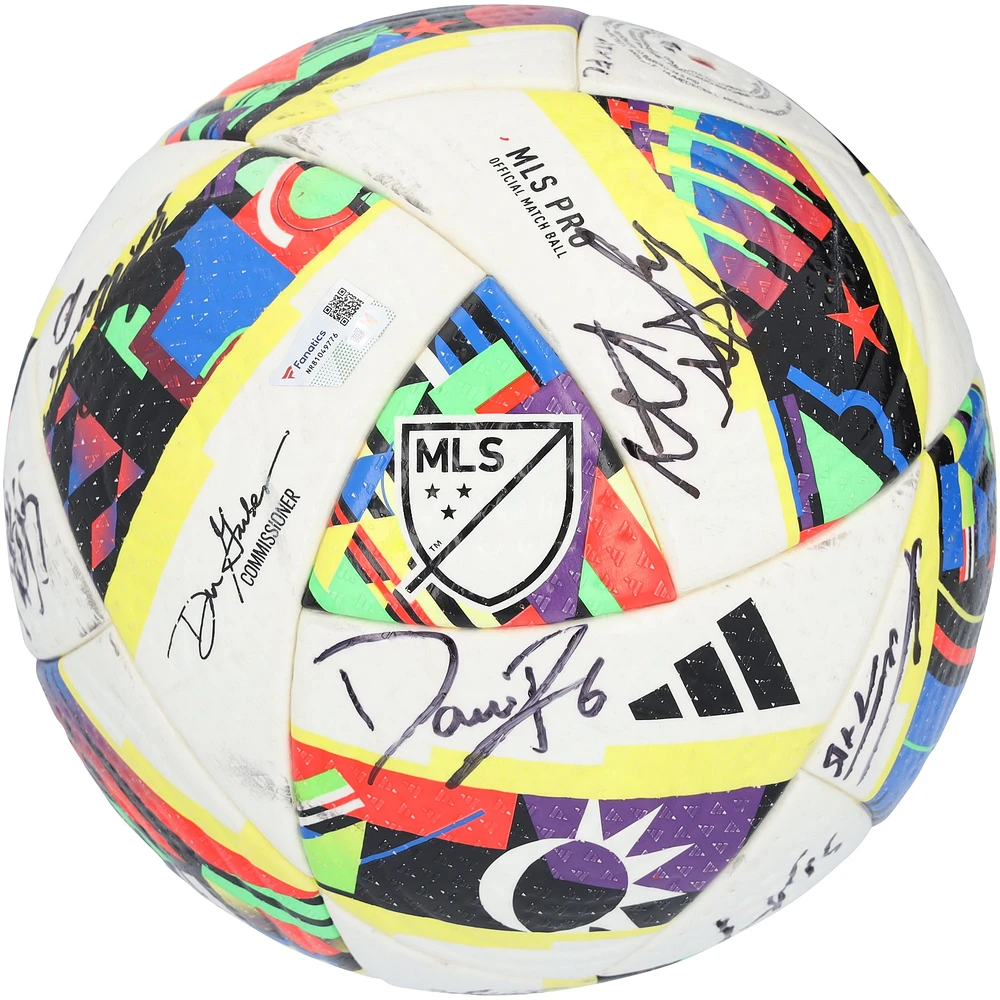 Austin FC Autographed Match-Used Soccer Ball from the 2024 MLS Season with 17 Signatures - #2