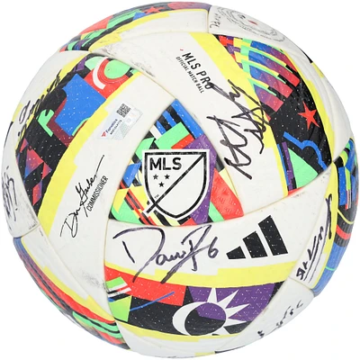 Austin FC Autographed Match-Used Soccer Ball from the 2024 MLS Season with 17 Signatures - #2