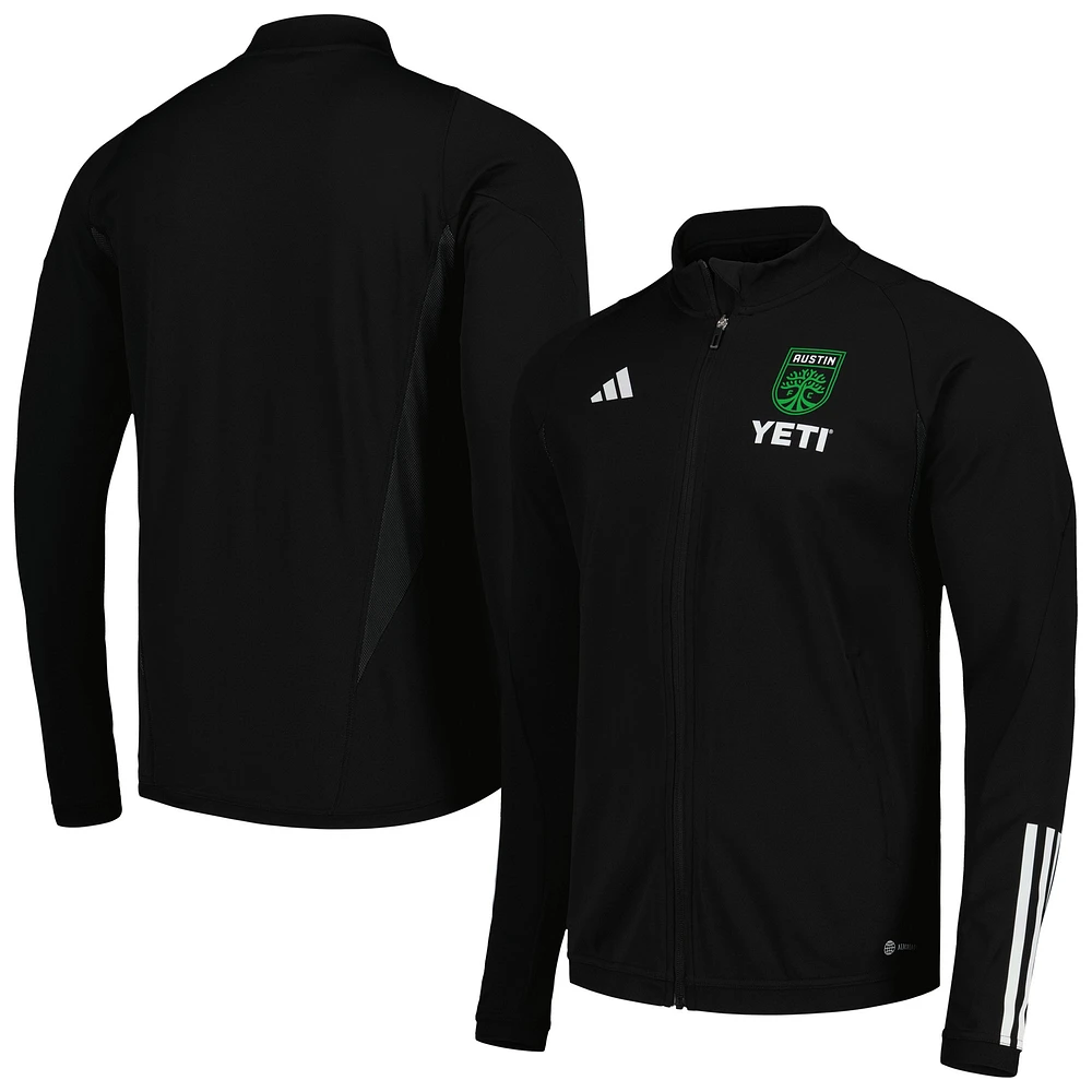 Men's adidas Black Austin FC 2023 On-Field AEROREADY Full-Zip Training Top