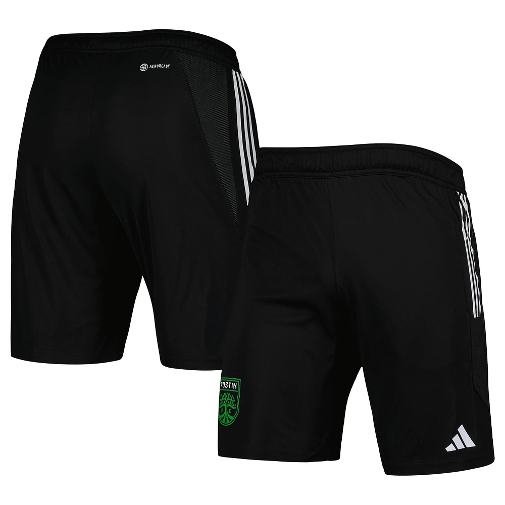 Short d'entraînement Adidas Austin FC 2023 On-Field AEROREADY noir pour homme